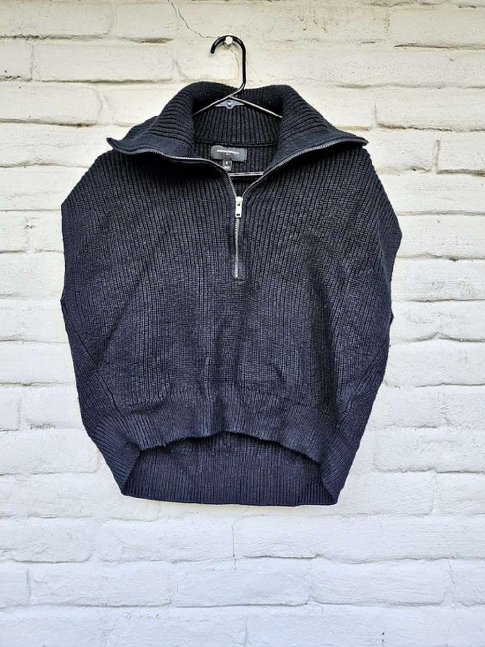 Express Half-Zip Sweater Vest Black Small